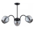 Nowoczesny żyrandol Katla 3 - lustrzane klosze