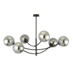 Nowoczesny żyrandol do salonu Hunter 6 - grafitowe kule