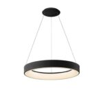 Okrągła lampa wisząca Niseko II 50 LED - czarna