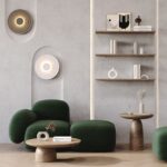 Okrągły kinkiet Nami LED 2700K - do salonu