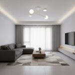 Plafon białya do niskiego pokoju Holon 4 - kule