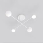 Plafon biały do niskiego pokoju Holon 4 - nowoczesny