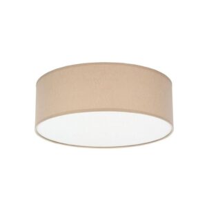 Plafon sufitowy Rondo 45 beżowy - klosz z tkaniny