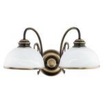 Podwójny kinkiet Lambda 2 patyna - styl klasyczny