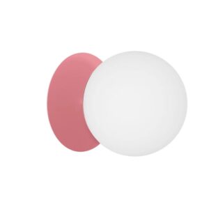 Różowy kinkiet/ lampa sufitowa Plaat C - dekoracyjna