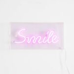 Różowy neon LED na ścianę - dekoracyjny napis