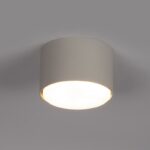 Spot sufitowy natynkowy Tubo S szary beż