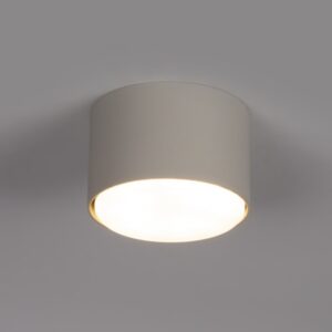 Spot sufitowy natynkowy Tubo S - szary beż