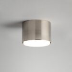 Srebrna tuba sufitowa natynkowa Tubo S - satyna