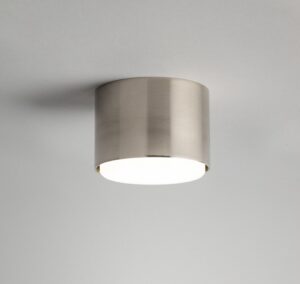 Srebrna tuba sufitowa natynkowa Tubo S - satyna