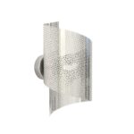 Srebrny kinkiet ażurowy Spiral - dekoracyjny