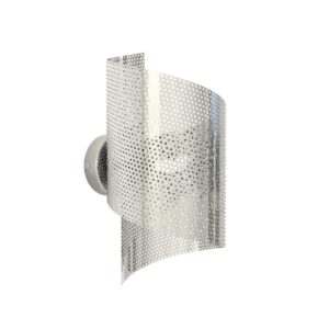 Srebrny kinkiet ażurowy Spiral - dekoracyjny