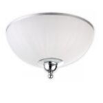 Srebrny plafon łazienkowy Flex - klasyczne szkło
