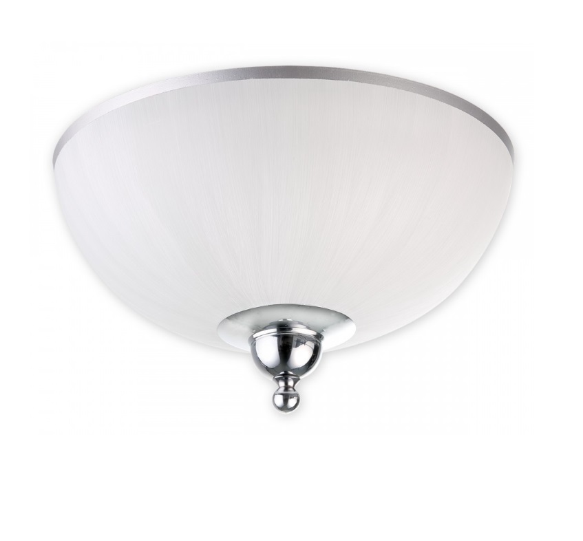 Srebrny plafon łazienkowy Flex - klasyczne szkło