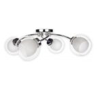 Srebrny żyrandol sufitowy Dexy 4 - klasyczny