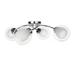 Srebrny żyrandol sufitowy Dexy 4 - klasyczny