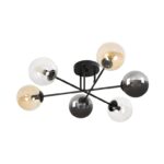 Szklana lampa sufitowa Brendi MIX B6 - do niskich pokojów