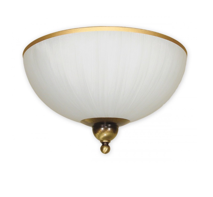 Szklany plafon klasyczny Flex - mleczno-złoty