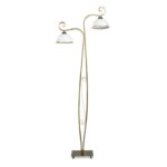 Złota lampa stojąca Wivara - klasyczna