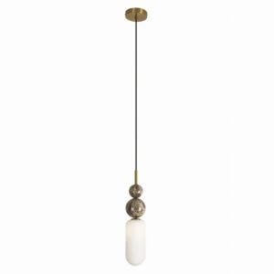 Złota lampa wisząca Nova Gold - Art Deco