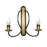 Złoty klasyczny kinkiet Korona 2 - świecznik