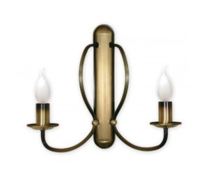 Złoty klasyczny kinkiet Korona 2 - świecznik