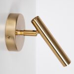 Złoty nowoczesny kinkiet Sopel - do sypialni