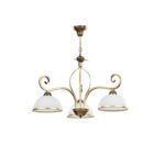 Złoty żyrandol szklany Wivara 3 - klasyczny