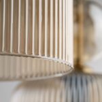 Zwis sufitowy Sophia Cognac 3 - eleganckie ryflowane klosze