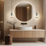 Zwis sufitowy Sophia Cognac Green 15 - do sypialni nad szafkę nocną