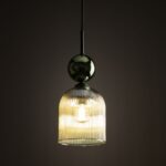 Zwis sufitowy Sophia Green 13 - smukły klosz nad stolik kawowy