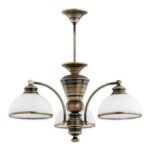 Żyrandol do klasycznego wnętrza Pelion 3 - szklane klosze