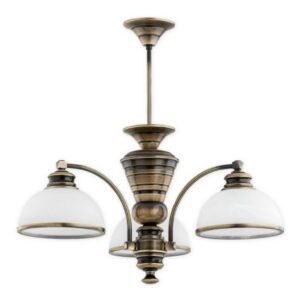 Żyrandol do klasycznego wnętrza Pelion 3 - szklane klosze