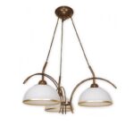 Żyrandol do salonu w stylu klasycznym Flex 3 - szkło