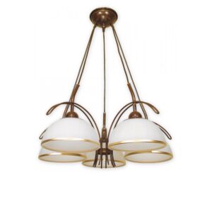 Żyrandol do sypialni w stylu klasycznym Flex 5 - szklany