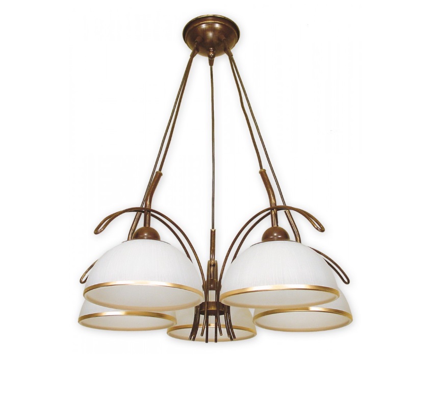 Żyrandol do sypialni w stylu klasycznym Flex 5 - szklany