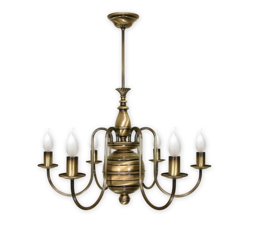 Żyrandol sufitowy Kandelabr 6 - świecznikowy