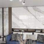 6-punktowy żyrandol Vibra 6 szklane kule - czarno-biały - do nowoczesnego salonu