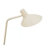 Beżowa lampa podłogowa Darci regulowany klosz - kierunkowe światło