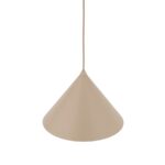 Beżowa lampa stożek wisząca Cono M TK 26 cm - do jadalni