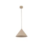 Beżowa lampa stożek wisząca Cono M TK 26 cm - nad wyspę kuchenną