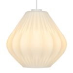 Biała lampa wisząca nad stół Maluca