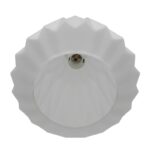 Biała szklana lampa wisząca Elbie