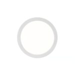Białe oczko wpuszczane LED Manacor 18 okrągłe płaskie - do sufitu podwieszanego