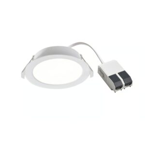 Białe oczko wpuszczane LED Manacor 12 metalowe - IP44