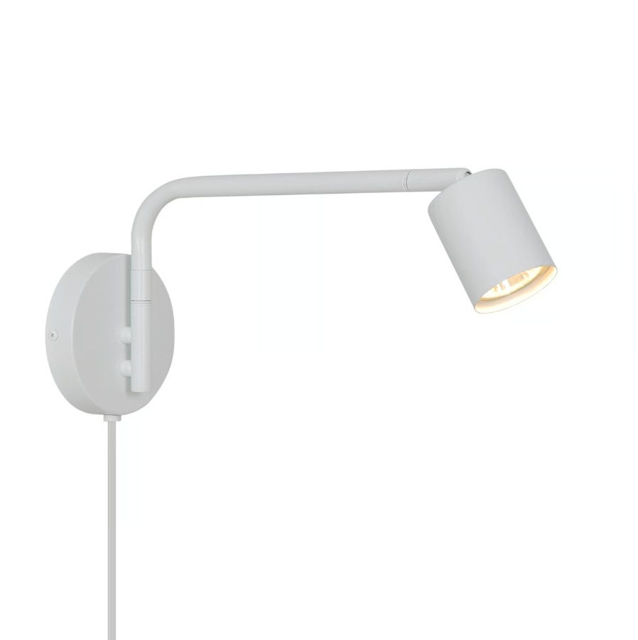 Biały kinkiet Explore Long Nordlux - długie ramię do czytania z regulowaną głowicą