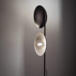 Brązowa lampa podłogowa Slate - do salonu