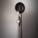 Brązowa lampa podłogowa Slate - nowoczesna