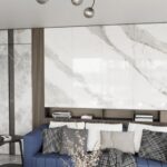 Czarna lampa sufitowa Vibra 6 do nowoczesnego salonu - dymione ryflowane szklane kule