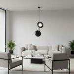 Czarna lampa wisząca Vanila metalowa - z asymetrycznymi kloszami